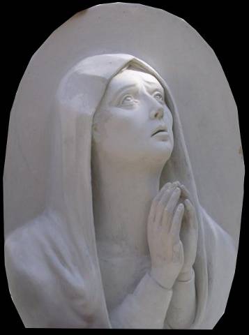Photo de la peinture de la Vierge Marie.